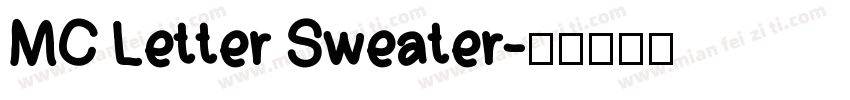 MC Letter Sweater字体转换
